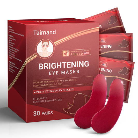 Taimand Under Eye Patches (30 Pairs) - Eye Mask with Amino Acid & Collagen, Cooling Eye Care for Wrinkles, Puffy Eyes & Dark Circles, Treatment for Men & Women